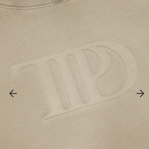 Taylor Swift THE TORTURED POETS DEPARTMENT BEIGE HOODIE - Picture 3 of 3